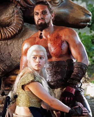 Daenerys Targaryen And Drogo diamond painting