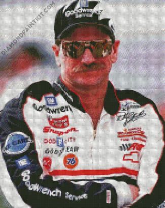 Dale Earnhardt Race Car Driver diamond painting