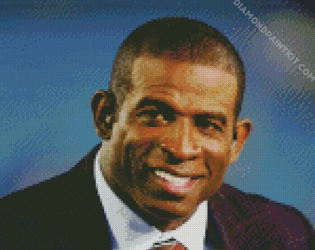 Deion Sanders diamond painting