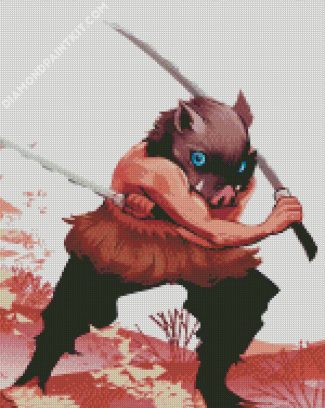 Demon Slayer Inosuke diamond painting