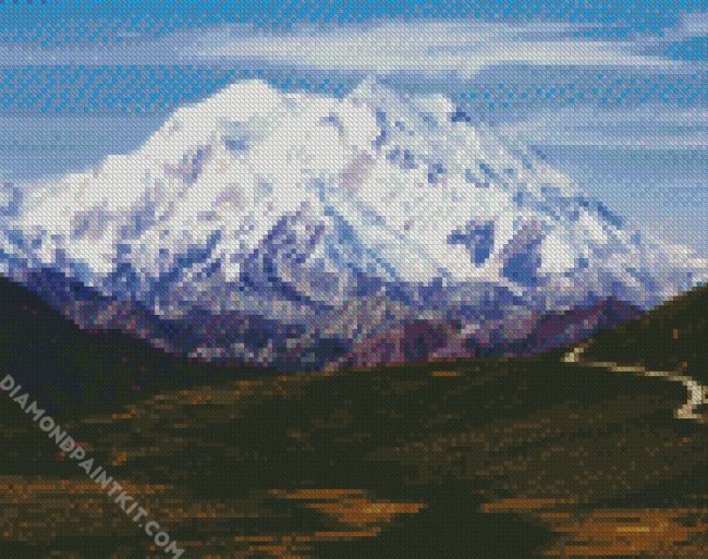 Denali Mountains Alaska diamond painting