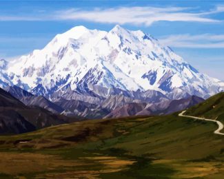 Denali Mountains Alaska diamond painting