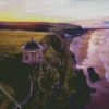 Derry Mussenden Temple Seascape diamond painting