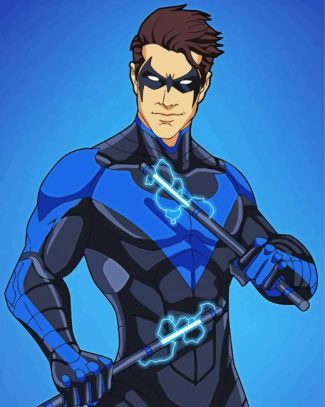 Dick Grayson Illustration diamond painting