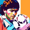 Diego Maradona Pop Art diamond painting