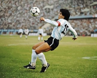 Diego Maradona diamond painting