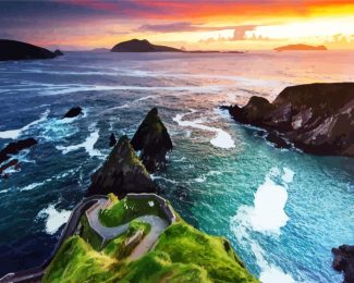 Dingle Peninsula At Sunsets diamond painting