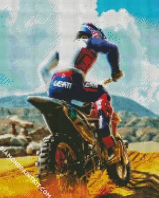 Dirt Bike Driver diamond painting