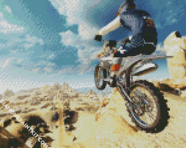 Dirt Bike Race diamond painting