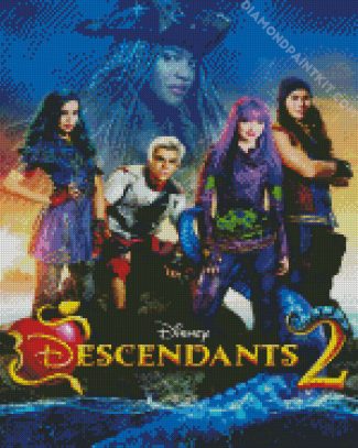 Disney Descendants Movie Poster diamond painting