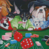 Dogs Playing Craps diamond painting