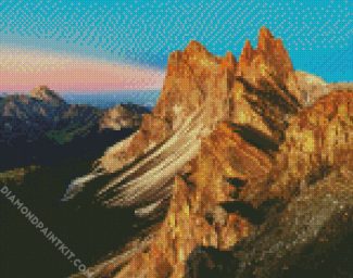 Dolomites Mountain diamond painting