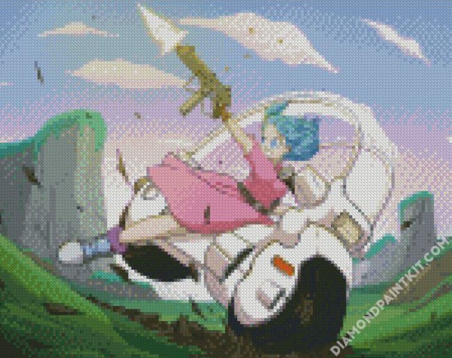 Dragon Ball Z Bulma diamond painting