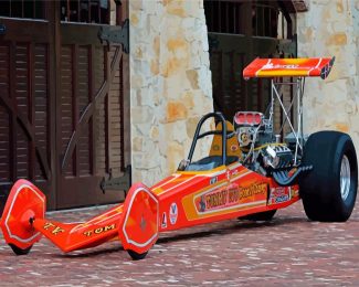 Dragster Car diamond painting