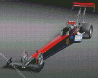 Dragster Racing Car diamond painting