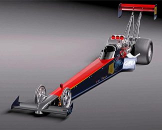 Dragster Racing Car diamond painting