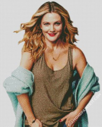 Drew Barrymore diamond painting