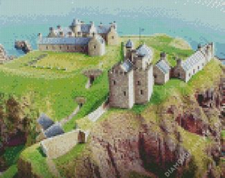 Dunnottar Castle diamond painting