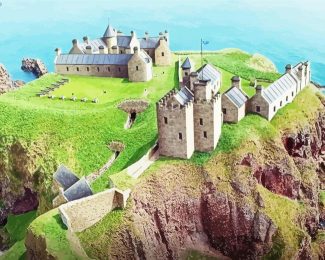 Dunnottar Castle diamond painting