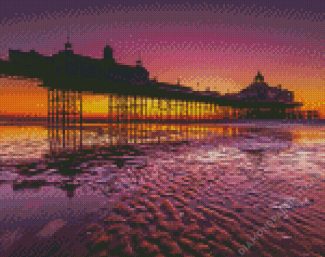 Eastbourne Pier Sunset diamond painting