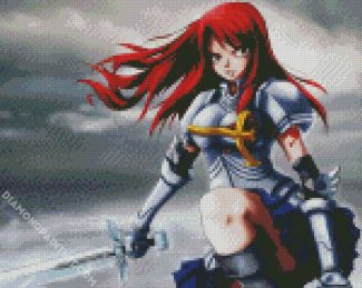 Erza Scarlet diamond painting