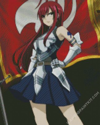 Erza Scarlet Fairy Tail Anime diamond painting