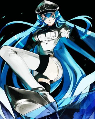 Esdeath Akame Ga Kill Anime diamond painting