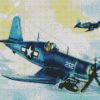 F4U Corsair Airplane diamond painting