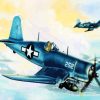 F4U Corsair Airplane diamond painting