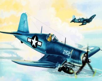 F4U Corsair Airplane diamond painting