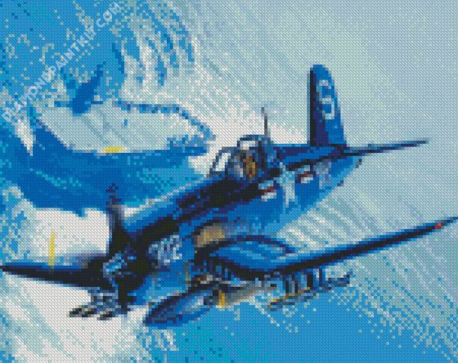 F4U Corsair Fighter Aircraft diamond painting