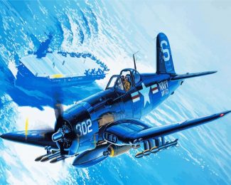 F4U Corsair Fighter Aircraft diamond painting