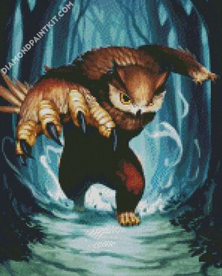 Fantasy Owlbear diamond painting