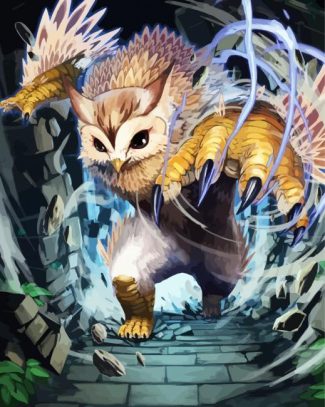 Fantasy Owlbear Art diamond painting