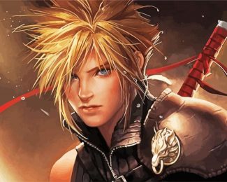 Final Fantasy Cloud Strife diamond painting