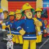 Fireman Sam diamond painting