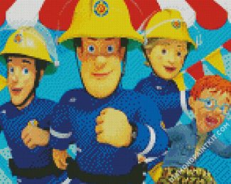 Fireman Sam Animated Serie diamond painting