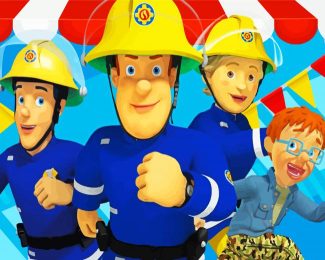 Fireman Sam Animated Serie diamond painting