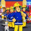 Fireman Sam diamond painting