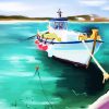 Fishing Boat Art diamond painting