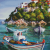 Fishing Boats diamond painting