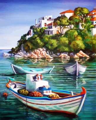 Fishing Boats diamond painting