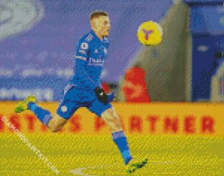 Footballer Jamie Vardy diamond painting