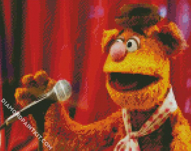 Fozzie Bear Muppet diamond painting