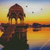 Gadisar Lake Indian At Sunset diamond painting