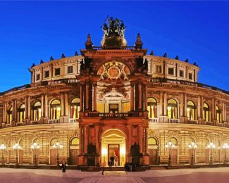 Germany Dresden Opera House diamond painting