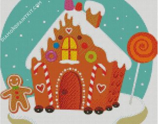 Gingerbread House diamond painting