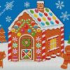 Gingerbread House Art diamond painting