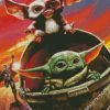 Gizmo And Baby Yoda diamond painting