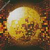 Gold Disco Ball diamond painting